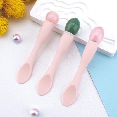 China 2022 Mini Jade Roller Bar Eye Cream Wand Zinc Alloy Facial Massager Eye Lift Pen Wand Massager Pen for sale