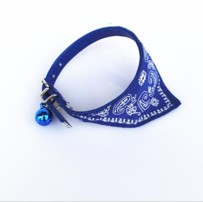 China Popular Multi Color Plaid Lights Dog Scarf Collar Adjustable Soft Pet Collars for sale