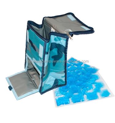 China 600D Waterproof Material Insulated Lunch Thermal Ice Pack Keep Cool Lunch Cooler Bag for sale