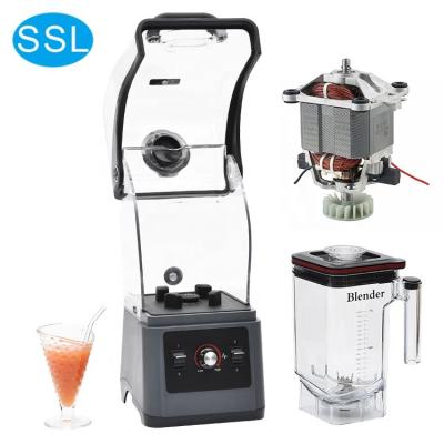 China Multifunctional SSL Made 1.8 Liter Commercial Grade Blender For Crushing Ice Cream High Performance Smoothies Blender With Sound Cover / Enclosure for sale