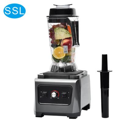 China New 220 Hp 1680W Multifunctional Super Fast Stronger Nutri Food Commercial Blender Blender With PC 2.5L Jar for sale