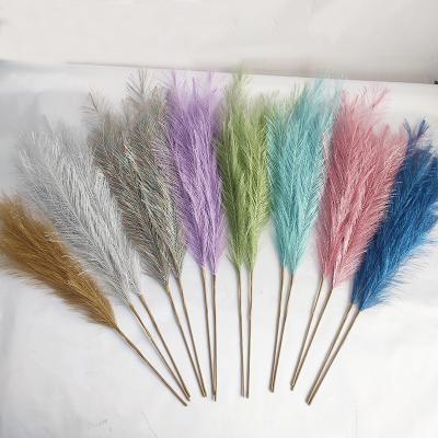 China Fashional Hot Selling Artificial Metal Pampas 2023 Thatches 9 Fork 70cm Pampas Grass Dogwood Flowers Large Pink Grassy Pampas Grass Pampas Pampas for sale