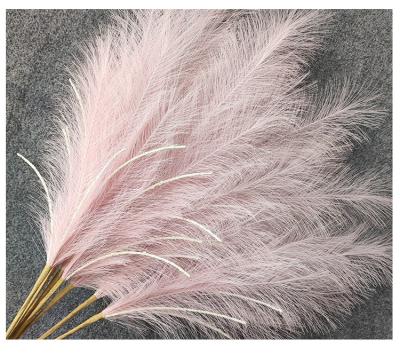 China Hot Sale Artificial Reed Nordic Wedding Decoration 18 Line Fashional Simulation Faux Silk Pampas Moss Pampas Grass for sale