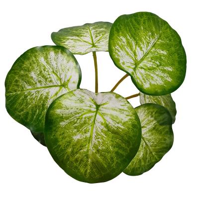 China High Quality Soft Leaves Decorations Plant Artificial Plant 7 Leaves Apple Grow Leaves Clusters For Room Home Decor for sale