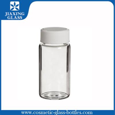 China 30ml Clear Empty Tube Glass Vials With Screw For Personal Care for sale