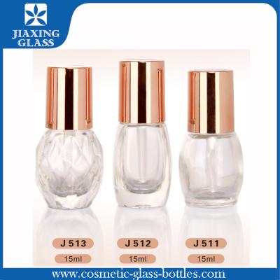 China 15ml Transparent Glass Dropper Bottle For Essential Oil / Serum Skincare for sale