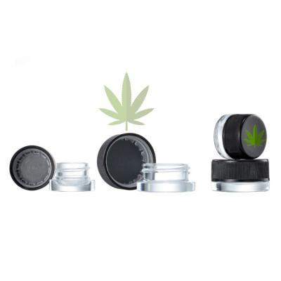 China Wholesale 5g 50g 70g 110g child proof cannabis glass jar/container with childproof cap for sale