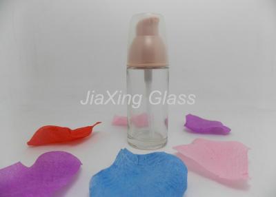 China Transparent 40ml Foundation Pump Bottle , Empty Foundation Bottle Round Shape for sale