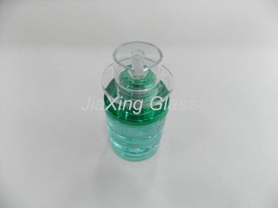 China Colorful Cosmetic Lotion Pump Glass Foundation Bottle For Serum Care With Plastic Lid for sale