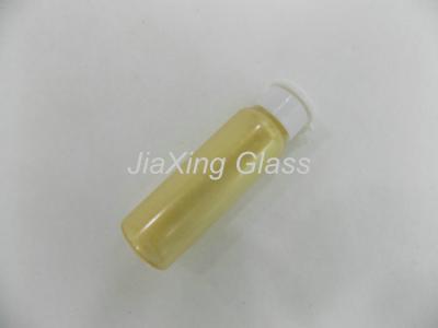 China Flat Golden Bottom 10Ml Glass Vials For Pharmaceutical With White Caps for sale