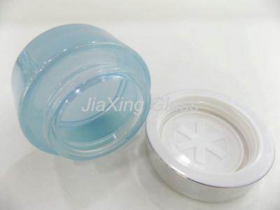 China 50g Round Glass Jar For Face Cream Makeup Face Cream Container for sale