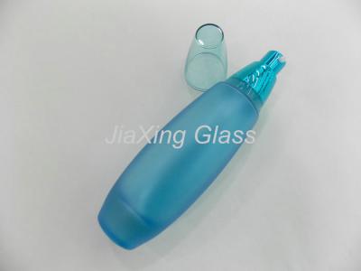 China Recycled 40ml 130ml Glass Body Lotion Bottle ,  Glass Lotion Bottle Platic Caps for sale