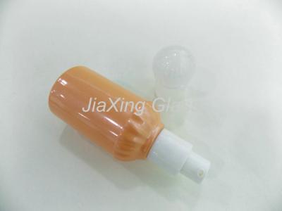 China New Arrived 50ml Glass Lotion Bottle With Plastic Pump And Caps for sale