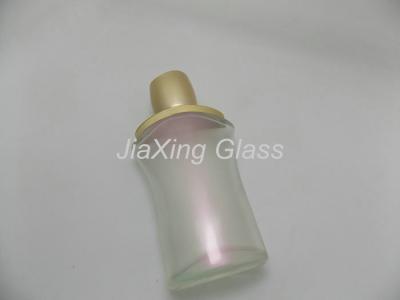 China Customized 50ml Cosmetic Perfume Glass Bottles With Gold Cap For Ladies for sale