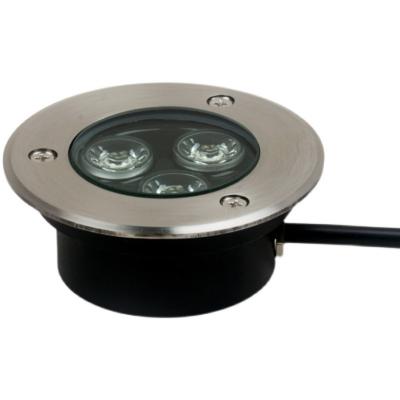 China DC24V Garden Led Diameter 80mm 85mm 90mm 95mm Underground Light Waterproof Slim 100mm Platform Light 2w 3w 5w 6w for sale