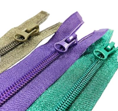 China China Eco-friendly Import Colorful In Rolls Clothing Garment Accessories 3# 5# Teeth Band Nylon Zipper Zipper for sale