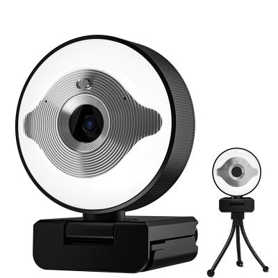 China Full HD 2K Driveless Desktop Webcam With Straight Light Auto Focus 360 Degree Rotation 1080p 30fps Light Computer Camera for sale