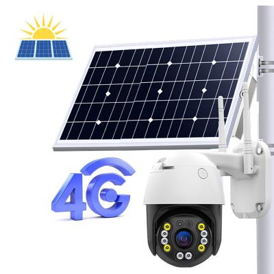 China PAN-TILT Outdoor Radio PTZ Sensing Outdoors Security SIM Card 1080P CCTV Camera Wif 4G Solar Human Solar Tilt Pan-Tilt for sale