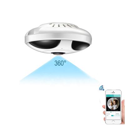 China 360 Siren Camera Fisheye Camera Hidden Panoramic Two Way Audio 1080P P2P Built-in Siren Camara Wifi IP CCTV Indoor Panorama Camera for sale