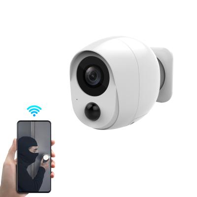 China Camara Wifi Wireless IP Camera Built-in 1080P Outdoor Battery Powered PIR Motion Detection Waterproof 2MP Smart Home Security DC TV Wifi Siren for sale