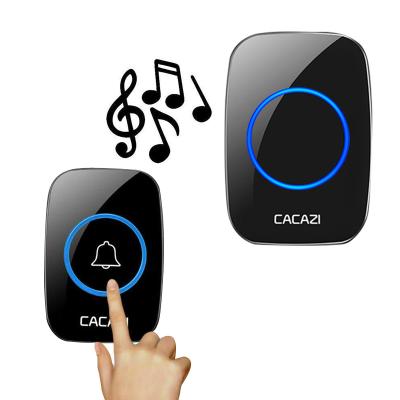 China Wireless Smart Ring Doorbell Chimes 1 MEMORY FUNCTION Ring Deurbel 2020 Waterproof Receiver and 1 Push Button Doorbell UK US AU EU 38 Plug for sale