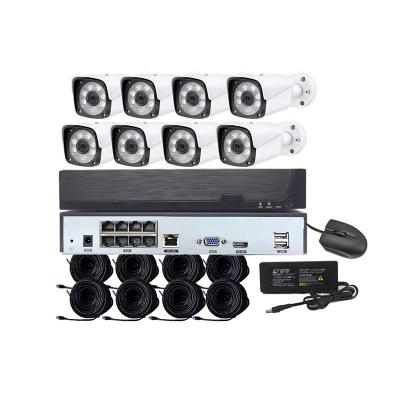 China NIGHT VISION H.265 AI NIGHT VISION Humanoid 2MP POE NVR Kit 8CH IP Camera CCTV System 1080P 8 Channel Surveillance Security System Kits for sale