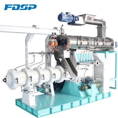 China Floating Twin Screw Soybean Extruder Feed Fish Feed Extruder Machine Price Made In China for sale