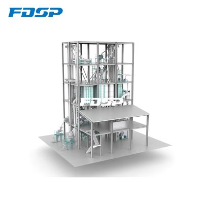 China Automatic Factory 15tph Poultry Livestock Livestock Farm Chicken Feed Pellet Production Line for sale