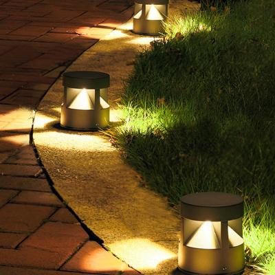 China High Quality Garden Lawn Light Modern LANDSCAPE Bollard Light COB 8w Led Outdoor Design Aluminum Light Body for sale