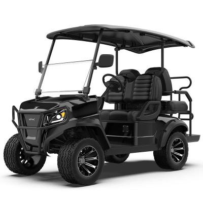 China Design 2 2 Seats Black Lifted Electric Golf Cart for Outings 2024 Driving Mileage ≥90km for sale