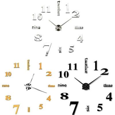 China Large Novelty Diy LUMINOVA Acrylic Spical Machine Large Wallclock 47 Inch Custom Printing Frameless Silent Wall Clock for sale