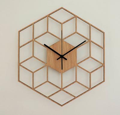 China Madera de Moderno Reloj De Pared Modern Vintage Style 60CM Antique Designer Wooden Wall Clock For Living Room for sale