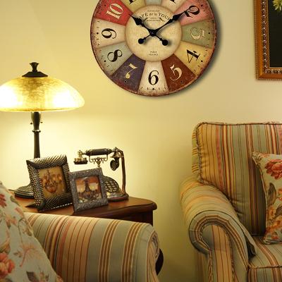 China Large Wall Clocks Antique Style Wall Clock Large 24 Inch Modern Clocks On The Wall for sale