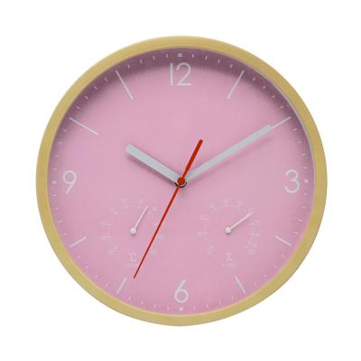 China LUMINOVA 12 Inch Personality Gift Plastic Wall Clock Decoration Gradient Color Indicators for sale