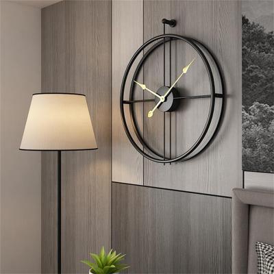 China Home Decoration Roman Numerals Metal Modern Wall Pendulum Clocks Antique Style New Design For Sale for sale