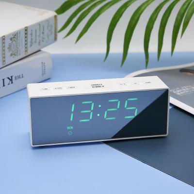 China Class Multifunctional Alarm Clock Luminous Mirror and Silent Electronic Clock for Kids Gifts for sale