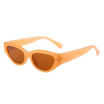 China Popular Hot Cheap Candy Color Cat Eye Sun Glasses Vintage UV400 Fashion Sunglasses Small Sale for sale