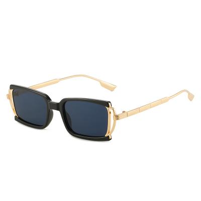 China Fashion Sunglasses OEM Glasses For Man Rectangle Gradients Lens Alloy Metal Frame Luxury Brand Designer Shades For Women for sale