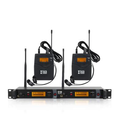 China 250Ft IEM1200 Wireless in Ear Monitor System 2 Channel 2 Bodypacks Monitoring with in Earphone Wireless Type for Stage Church for sale