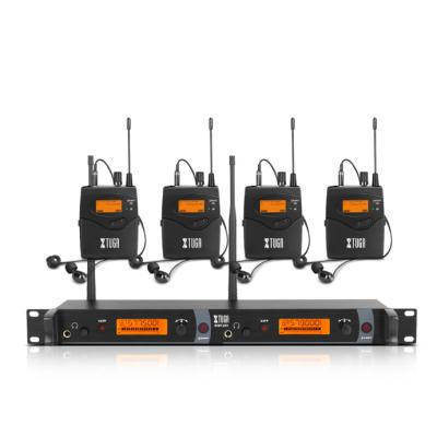 China 250Ft IEM1200 Wireless in Ear Monitor System 2 Channel 4 Bodypacks Monitoring with in Earphone Wireless Type for Stage Church for sale