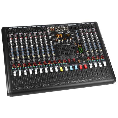 China DJ/Stage Performances/Wedding Ceremony Professional 14 Channel Audio Mixer Digital DJ Controller Sound Mixing Console with 99 DSP Effect,9 band EQ,Bluetooth for DJ for sale