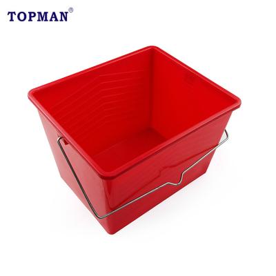 China Steel paint bucket tray with metal handle for sale