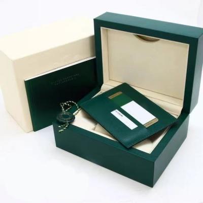 China Factory Drop Shipping Leather Stock Watch Boxes Famous Brand Luxury Green Custom Watch Box For RLX Watch for sale