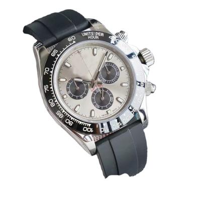 China Men's High Quality Automatic Mechanical Waterproof Brand Steel Band Chronograph Watch 3A Luxury Watch for sale