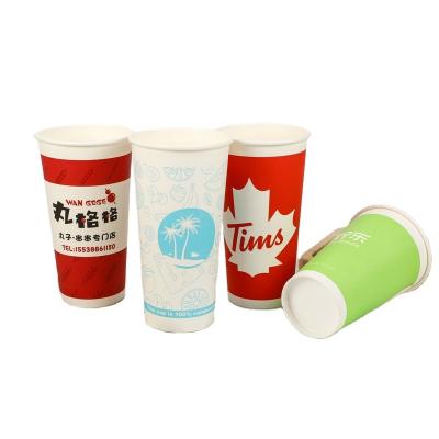 China China Biodegradable Hot 8oz PLA Coffee Paper Cups Manufacturer Togo Largest Disposable Cup With Logo Paper Coffee for sale