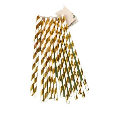 China 50pcs Disposable Multi Color Paper Drinking Straws 100% Thick Biodegradable Paper Eco-Friendly Disposable Straws for sale