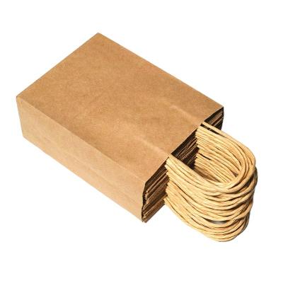 China Customized logo biodegradable food packaging paper take away paper bags with handle white paper bags for sale