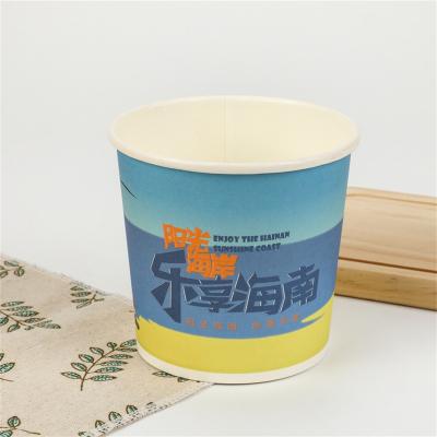 China Biodegradable Plastic Degradable Kraft Paper Bowl Fast Food Free Bowl With Degradable Cover for sale