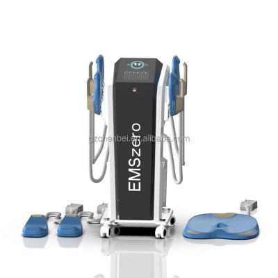 China Skin Tightening 13 Tesla Body Sculpting With 4 Handles EMS Slimming Building Fat Neo RF Fat Burning EMS Muscle Sculpting Machine for sale