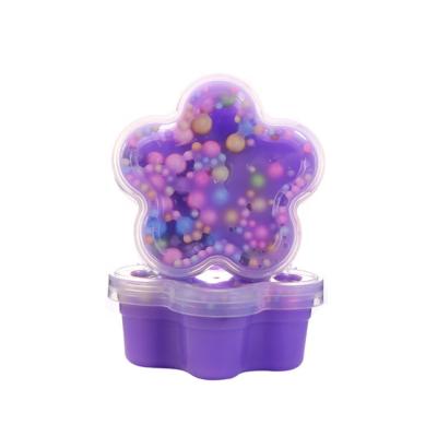 China Crystal Children Educational DIY Toy Entertainment Styrofoam Non-Stick Hand Stretching Plum Blossom Bubble Mud Educational Toys for sale